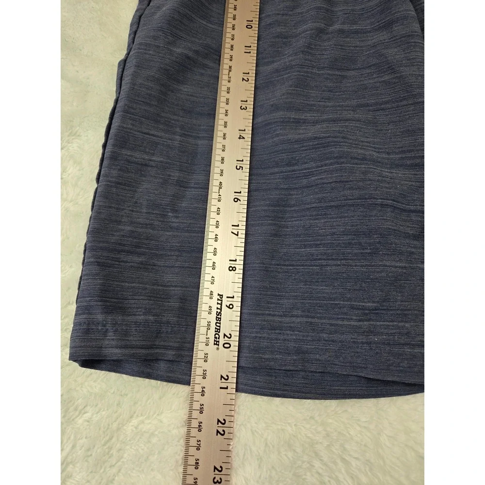 Hurley Mens Hybrid Walk Shorts Navy Blue‎ Heathered Stretch Size 30 AJ6449